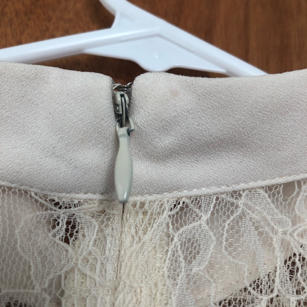 • 2/$10 • Forever 21 Cream and Lace Dress - Picture 5 of 8